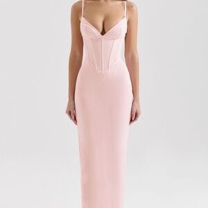 Elegant Pink Maxi Dress romy house of cb small